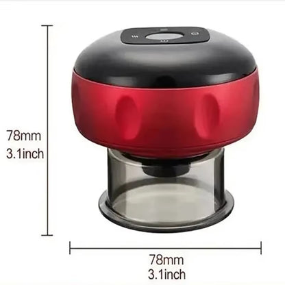 Intelligent Vacuum Cupping Massager - Heating and Body Gua Sha Back, Neck and Arm Cupping Massager
